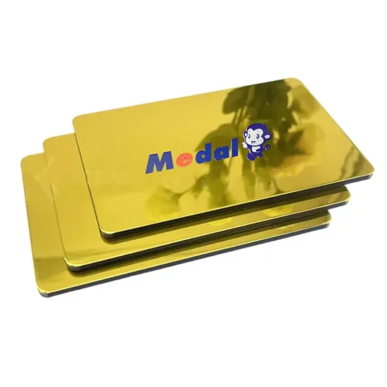 Acp Cladding Gold 3mm 4mm ACP Acm Wall Cladding Gold Mirror Unbroken Aluminum Composite ...